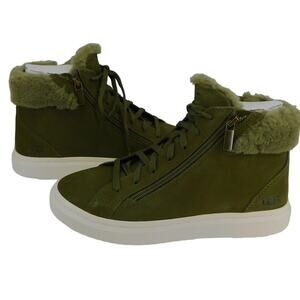 UGG Womens Alameda Mid Zip Burnt Olive Sneaker Size 7 Boot